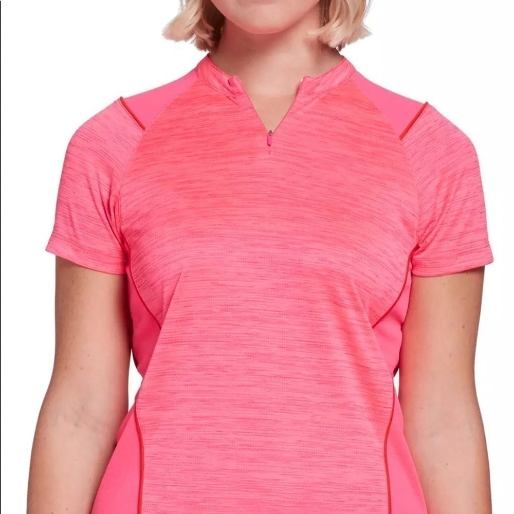 Womens Slazenger Women's Bold Texture Golf Polo hot pink size xs